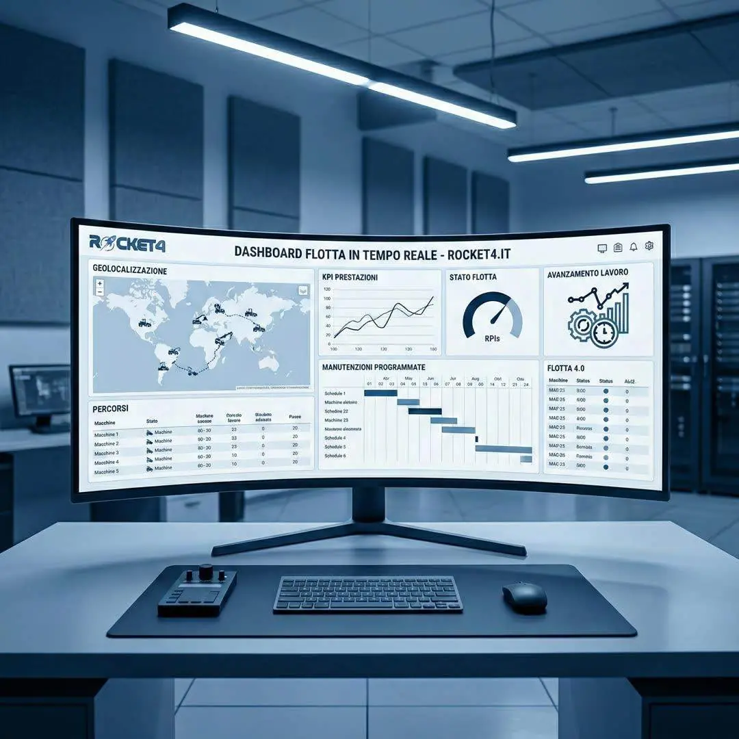 Dashboard IoT industriale — fleet management e monitoraggio